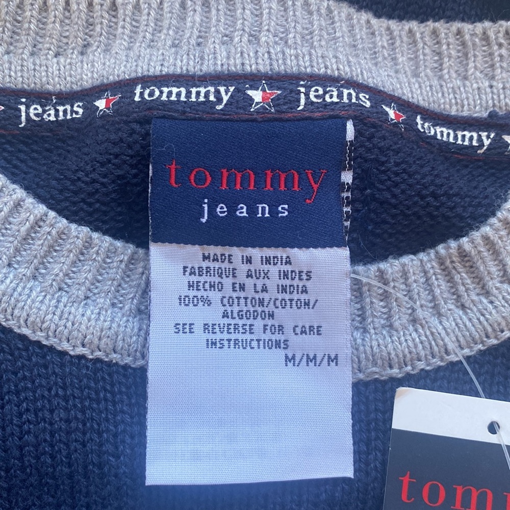 Tommy Hilfiger Y2K Vintage 1999 Tommy Girl Jeans baseball tee knit cotton top - Picture 6 of 8